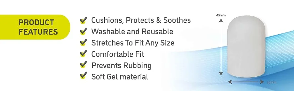 Protectoe Big Toe Protector Non-Perforated Extra Strong Design - Pack of 10 - Product Features