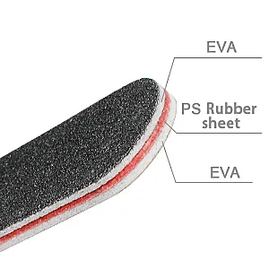 15 Pack Professional Nail File Set Double-Sided 100/180 Grit Emery Board Manicure Tools For Nail Grooming and Styling-Black - Multi Layer Design