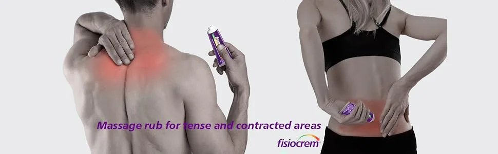 Fisiocrem Solugel - Massage rub for Neck Shoulders and Back with Arnica - 250 ml 250 ml (Pack of 1) - Fisiocrem application header