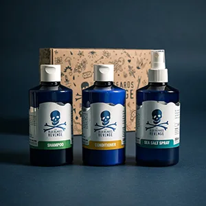 The Bluebeards Revenge Shower Essentials Set Men s 3 piece gift set Includes Shampoo (300ml) Conditioner (300ml) & Body Wash (300ml) - BBR Shower and Styling 300x300