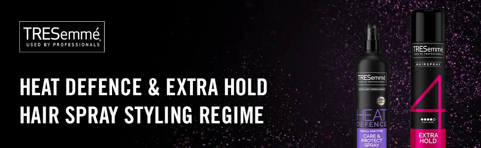 TRESemme Heat Defence Spray & Extra Hold Hair Spray Styling Regime Bundle 2 Piece 350 ml (Pack of 2) - Tresemme Styling Bundle