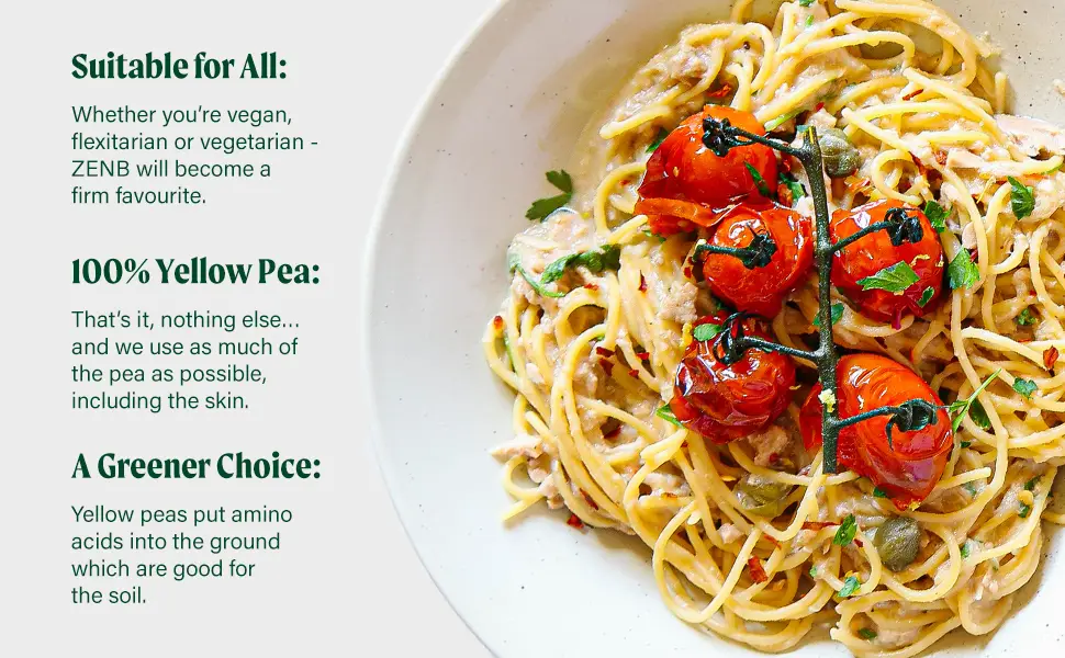 ZENB Gluten Free Spaghetti - High Protein Coeliac and Vegan Friendly Pasta 100% Yellow Pea Pasta - 6 Pack - img 2