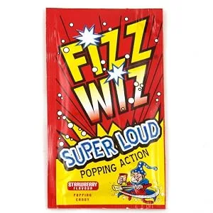 Fizz Wiz 15 Pack Popping Candy Variety Bundle Strawberry Cherry & Cola - Strawberry