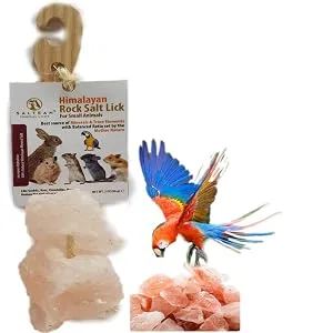 Himalayan Rock Salt Lick For Small Animal/Pet Licks Hanging -86gram- 2 cube salt(PACK OF 12) - pet lick salt