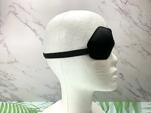 AMZVIO 2 PCS Eye Patches for Adults Adjustable Eye Patch Amblyopia Lazy Eye Patches for Left or Right Eyes After Surgery or Pirate Costume (Black) - eye patch adults