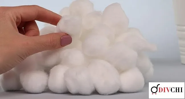 DIVCHI Cotton Wool Balls Absorbent 100 Pack - Cotton Wool Balls