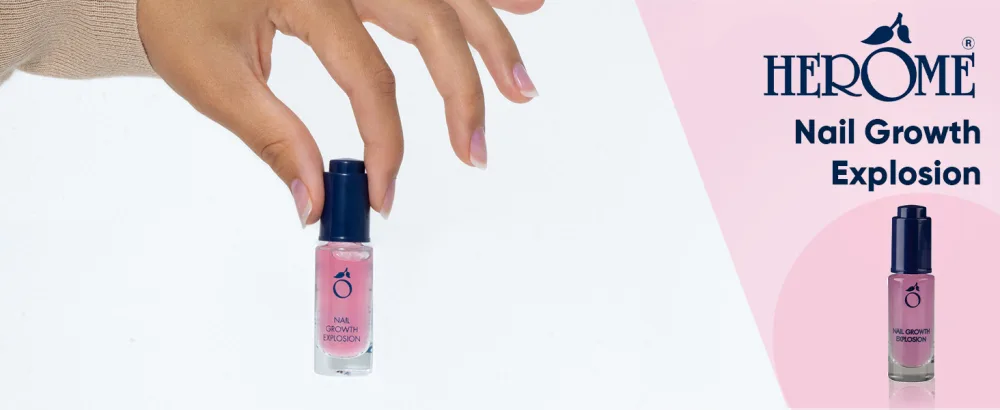 Herome 2-Pack Nail Growth Explosion - Silicon rich formula hydrating for rapid nail growth resulting in strong smooth and healthy nails in no-time - 2 * 7ml. - NAIL GROWTH EXPLOSION
