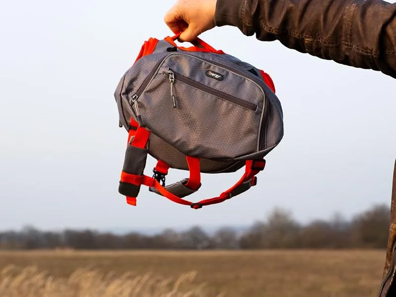 iEnergy MAE Dog Backpack - 2-in-1 Harness with Removable Waterproof Backpack - Small 36 cm L x 25 cm W x 2 cm H - mae backpack dog