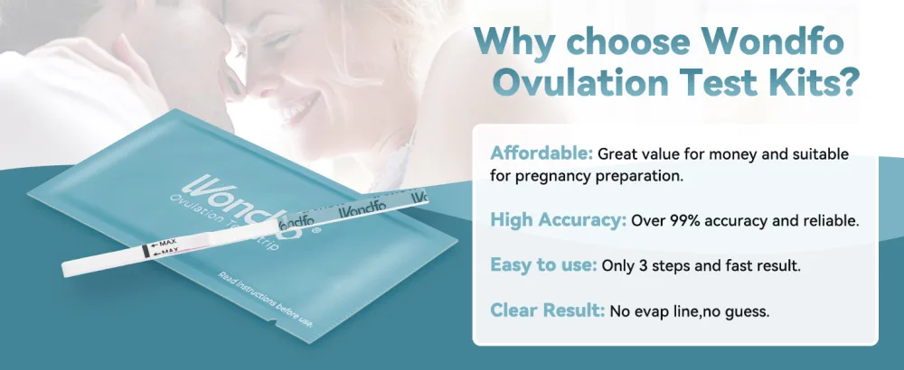 Wondfo Ovulation Test Strips 25 Pack Ovulation Predictor Kit with Urine Cups to Know Your Most Fertile Days 5MM Width - why choose wondfo ovulation kits