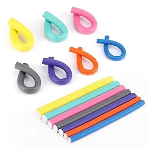 42-Pack Bendy Rollers Durable Foam Curler Roller Set Hair Bendy Curlers Tool DIY Salon Hair Styling Curling Sticks with Case - Rollers