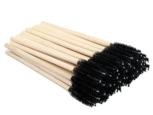 G2PLUS 300 PCS Disposable Lip Gloss Applicators - Crystal Black Lipstick Concealer Brushes - Lip Gloss Applicator Wands Perfect for Lips Eyes and Makeup Application 300PCS Crystal Black - Bamboo Lash Mascara Wands