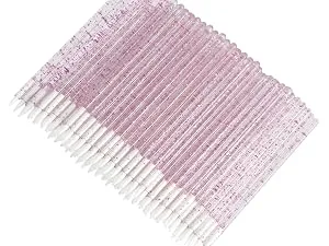 G2PLUS 300 PCS Disposable Lip Gloss Applicators - Crystal Black Lipstick Concealer Brushes - Lip Gloss Applicator Wands Perfect for Lips Eyes and Makeup Application 300PCS Crystal Black - Disposable Tip Eyeliner Brushes