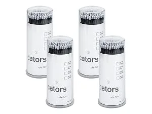 G2PLUS 300 PCS Disposable Lip Gloss Applicators - Crystal Black Lipstick Concealer Brushes - Lip Gloss Applicator Wands Perfect for Lips Eyes and Makeup Application 300PCS Crystal Black - Micro Applicators Brushes