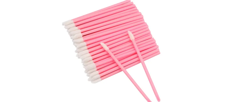 G2PLUS 300 PCS Disposable Lip Gloss Applicators - Crystal Black Lipstick Concealer Brushes - Lip Gloss Applicator Wands Perfect for Lips Eyes and Makeup Application 300PCS Crystal Black - Pink Lip Brushes