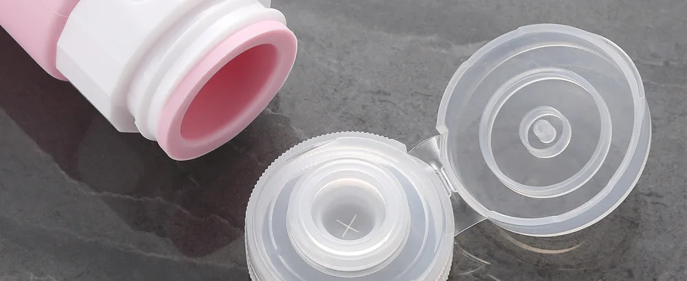 Gemice Portable Travel Bottle 4 Pack Silicone Travel Containers Set LeakProof Refillable Squeezable for Lotion Liquid Shampoos Soap and Toiletries (90ml) Red - product information 6