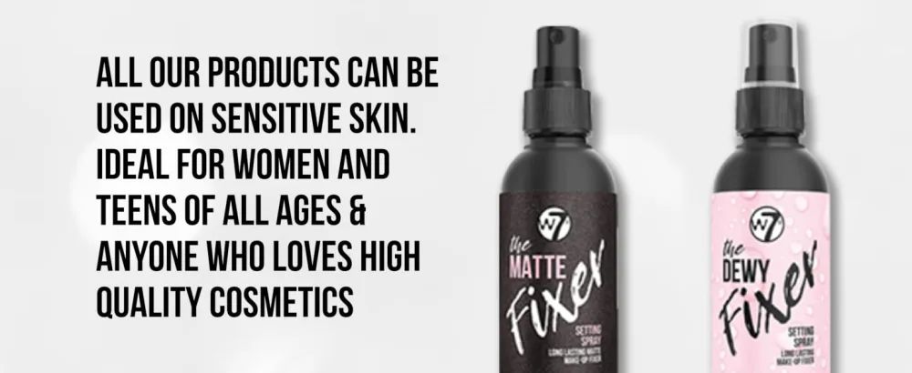 W7 The Fixer Makeup Setting Spray - Matte Finish - Long-Lasting Ultra-Fine Formula - Cruelty Free and Vegan - 2 Pack Pack of 2 Matte - product information 4