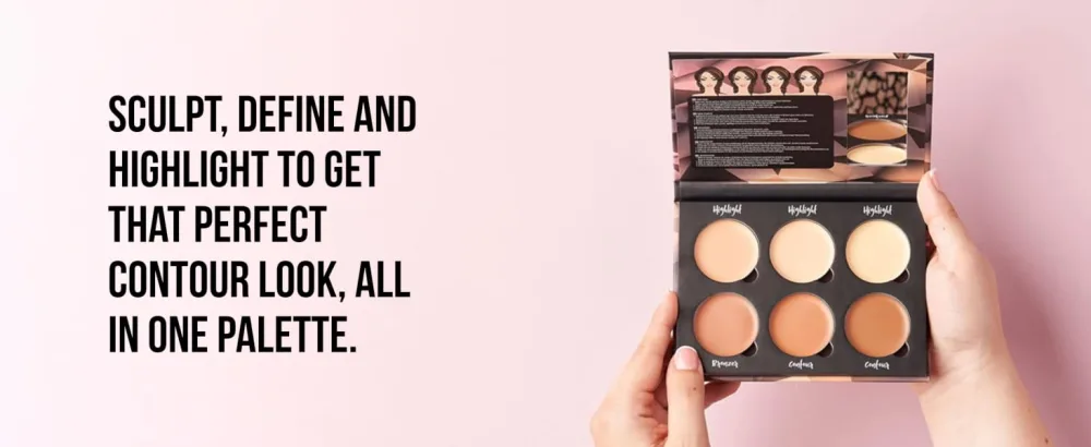 W7 Lift & Sculpt Cream Contour Kit - Concealing Highlighting & Contouring Makeup Palette - Step-by-Step Instructions Included - 2 Pack 18 g (Pack of 2) - product information 4