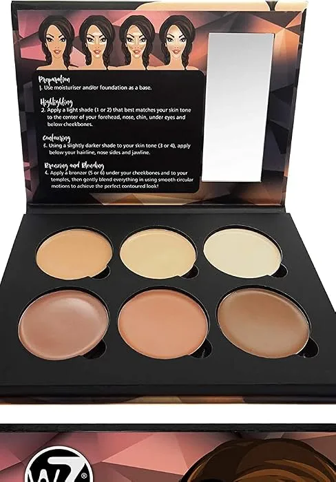 W7 Lift & Sculpt Cream Contour Kit - Concealing Highlighting & Contouring Makeup Palette - Step-by-Step Instructions Included - 2 Pack 18 g (Pack of 2) - LSCULPT