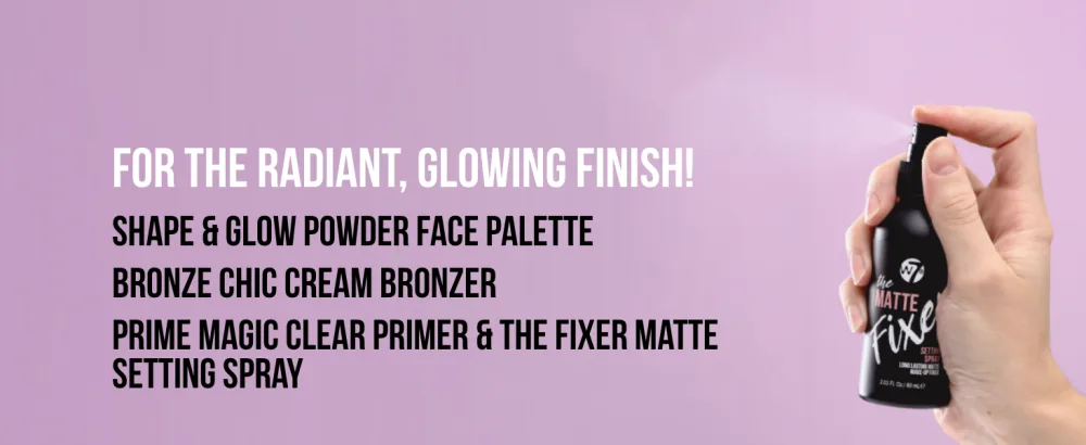W7 The Fixer Matte Set - Matte Finish - 4Pcs - Bronze Contour & Secure Bundle (Pack of 4) Matte - product information 5