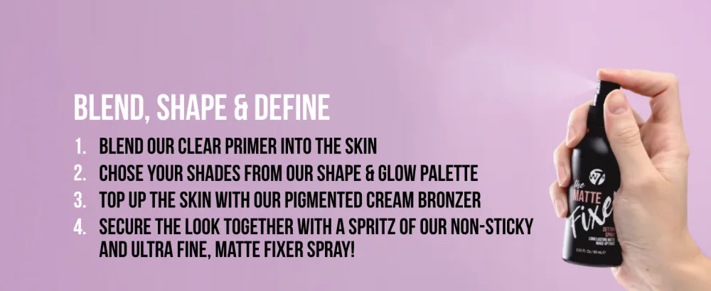 W7 The Fixer Matte Set - Matte Finish - 4Pcs - Bronze Contour & Secure Bundle (Pack of 4) Matte - product information 6