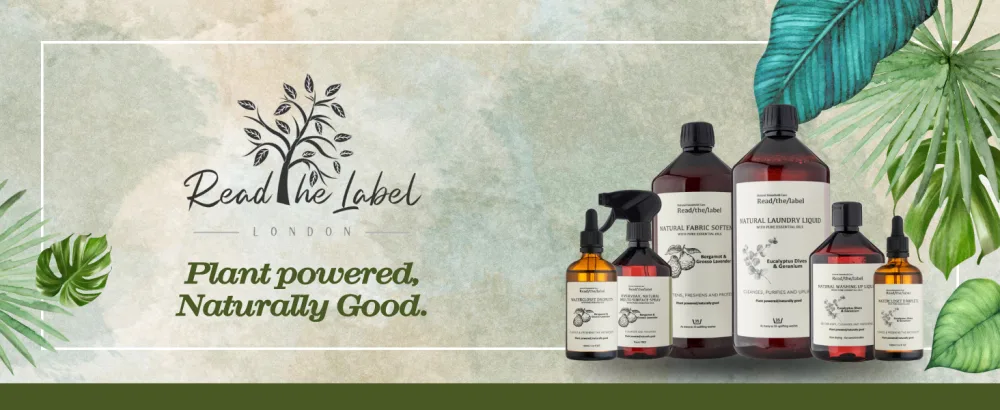 Read The Label - Eucalyptus Dives & Geranium - Natural Fabric Softener with Pure Essential Oils - Softens Freshens and Protects - Plant Powered Conditioner - 1000ml - Read The Label