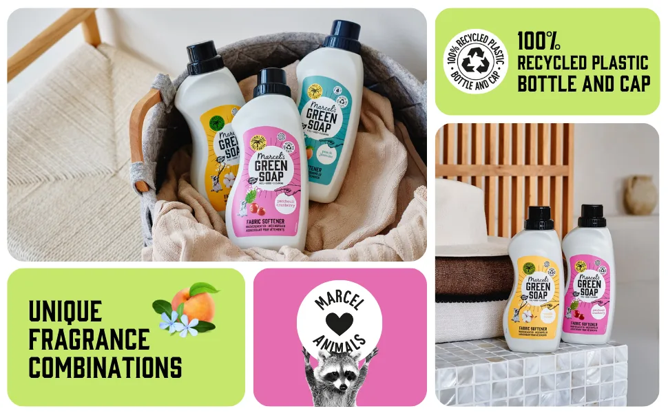 Marcel's Green Soap - Fabric Conditioner Vanilla & Cotton - Fabric Softener - Vegan - Natural Ingredients - 750ml - bento box