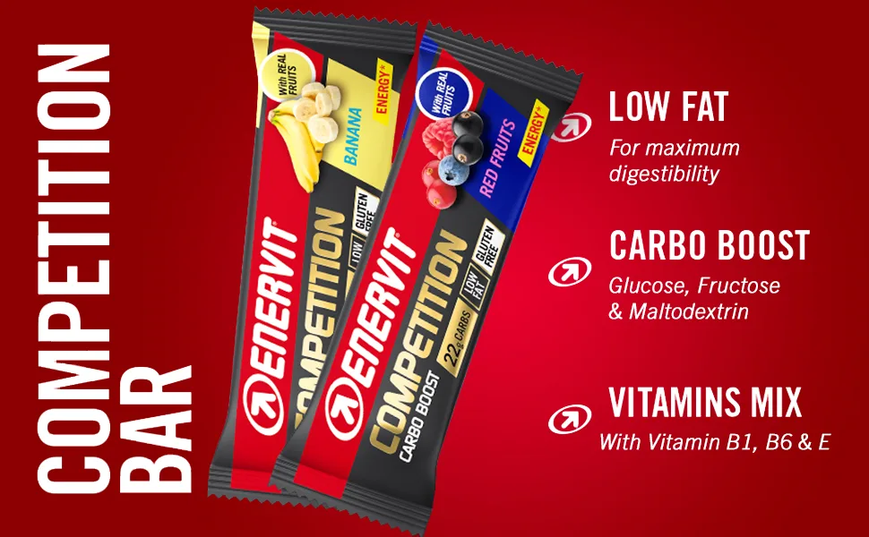 Enervit Competition Energy Bar (Banana Box of 12 Bars) Banana Box of 12 Bars - competition