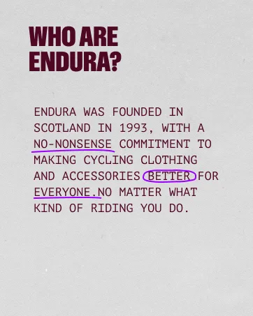 Endura Apparel Cleaner 60ml Transparent - Who are endura