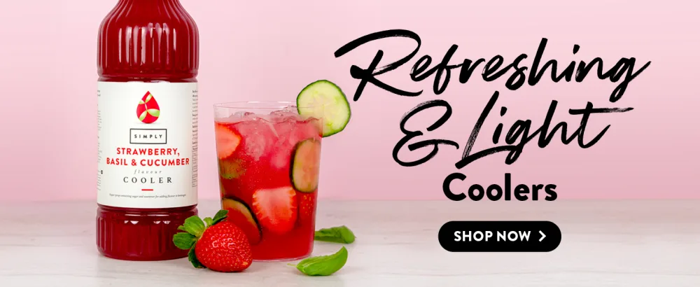 Simply Rose Syrup 250 ml - Simply Cooler Syrups, Refreshing Cooler Drinks, Just Add Water
