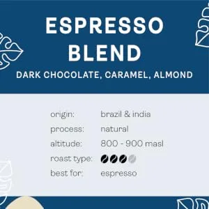 Coffee World | Espresso Blend UK Roasted Whole Coffee Beans - Perfect Brewing for Home Users or Small Caf - 250g Resealable Bag/Pouch - espresso blend