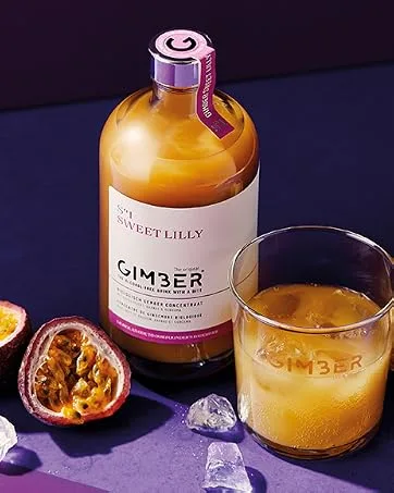 GIMBER Organic Ginger Concentrate 500 ml | Alcohol-Free Organic Drink Made from Ginger Lemon and Herbs | Premium Ginger Essence - Gimber