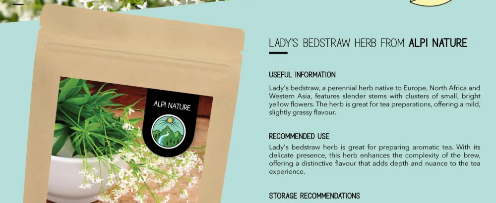 Bedstraw infusion (250g 8.8 oz) bedstraw tea cut gently dried 100% pure and natural 250 GR (8.8 oz) - Lady