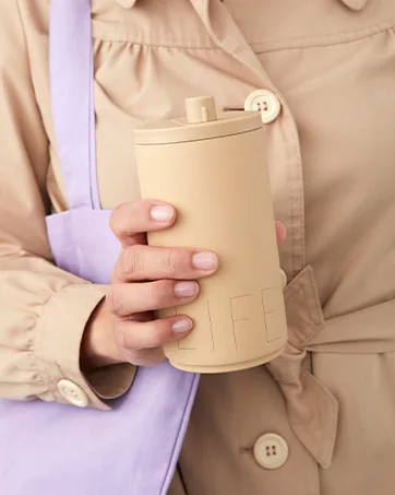 Personal Thermo/Insulated Bottle A-Z M White - product information 5