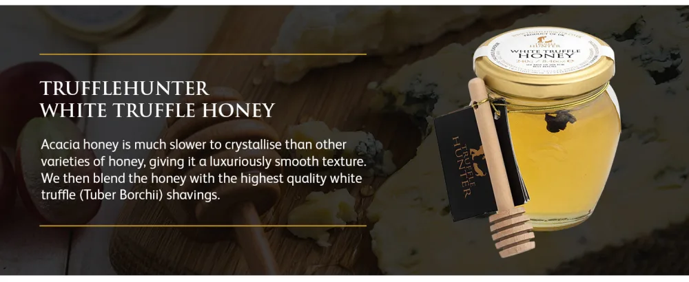 TruffleHunter - White Truffle Honey - Acacia Honey Condiment - 240g - honey