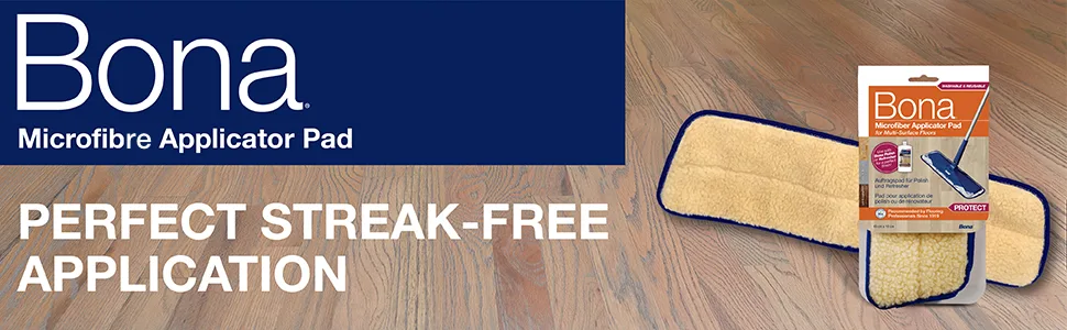 Bona Microfiber Applicator Pad Beige - bona, applicator pad, microfibre, microfiber, polish, floor polish, bona mop, pad