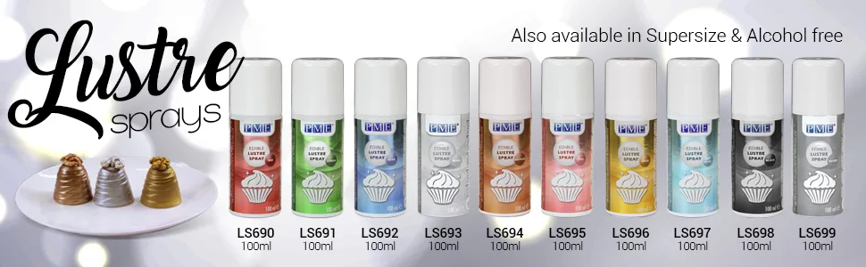 PME LS695 Edible Lustre Spray Pearl 100 ml - product information 7