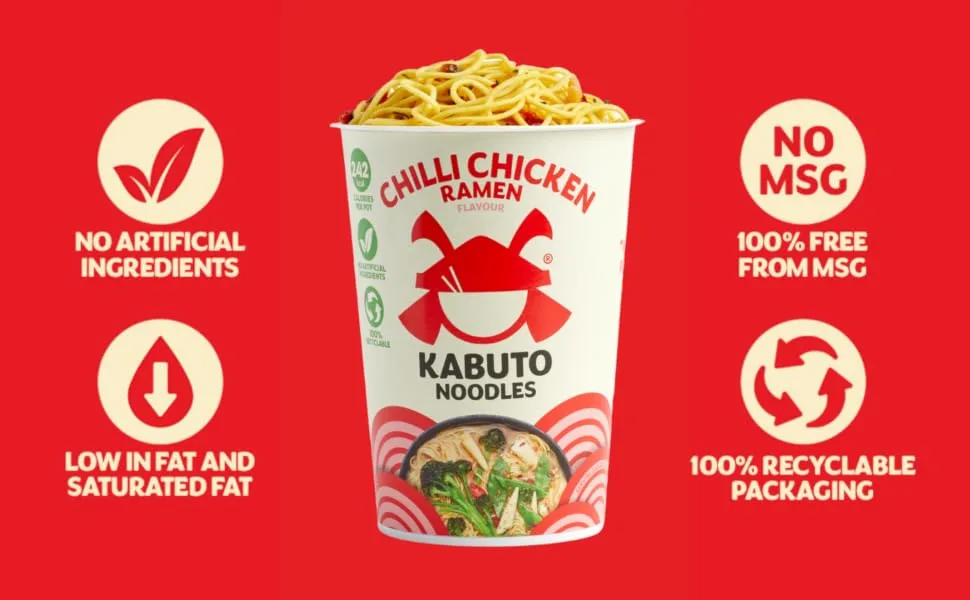 KABUTO CHILLI CHICKEN Ramen Noodles - chilli chicken pot