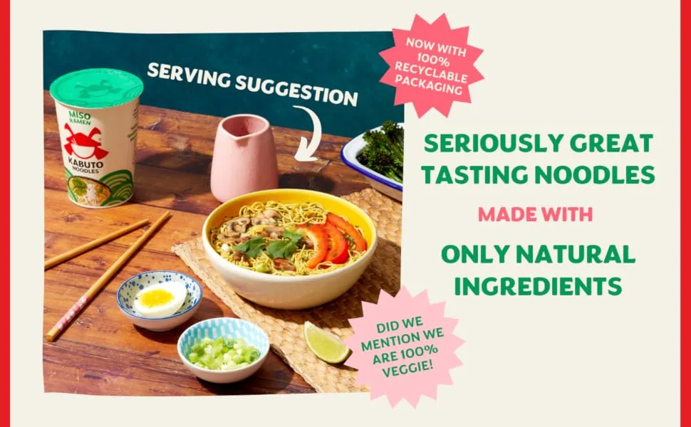 Miso Ramen Noodles - miso serving suggestion