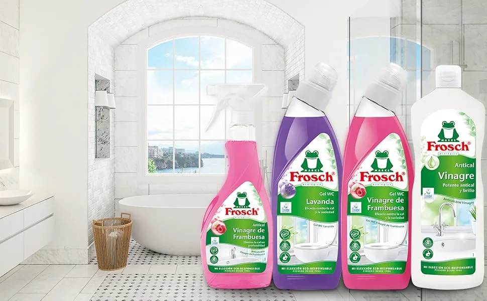 Eco Raspberry Vinegar Bathroom Cleaner Spray 500 ml - Category Bathroom