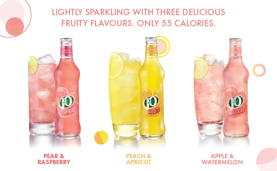 J2O Spritz Sparkling Apple & Watermelon Can 4 x 250ml - J2O Spritz Sparkling