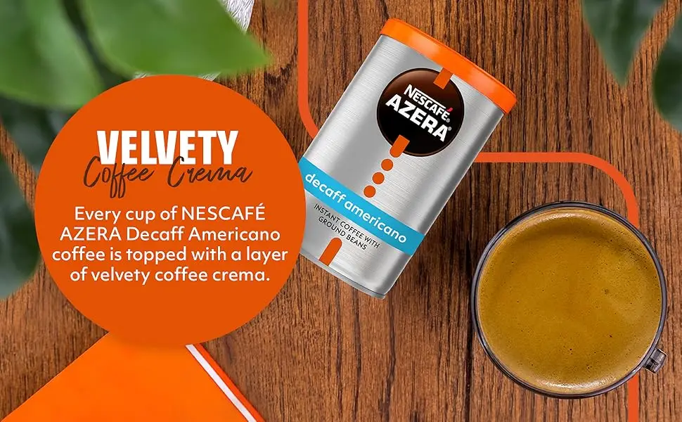 NESCAFE Azera Americano Decaff Instant Coffee 90g - azera decaff
