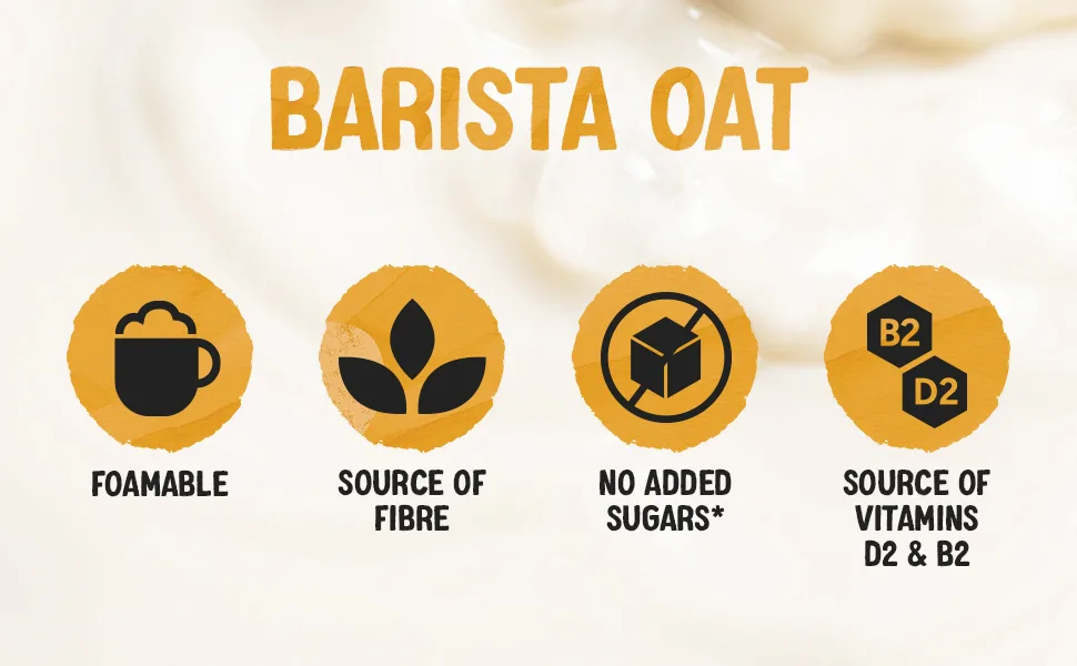 Alpro Barista Oat Plant-Based Chilled Drink Vegan & Dairy Free 750ml - product information 2