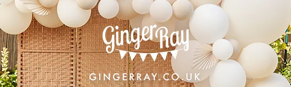 Ginger Ray 'Best Mum Ever' Customisable Rose Gold Breakfast In Bed Set Breakfast Set - Ginger Ray Logo Banner