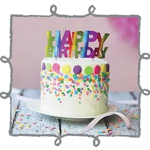 Pastel Rainbow Cake Topper - RAINBOW HAPPY BIRTHDAY CAKE TOPPER LIFESTYLE