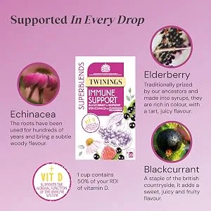 Twinings Superblends Immune Support 20 Tea Bags - Immune support ingredients