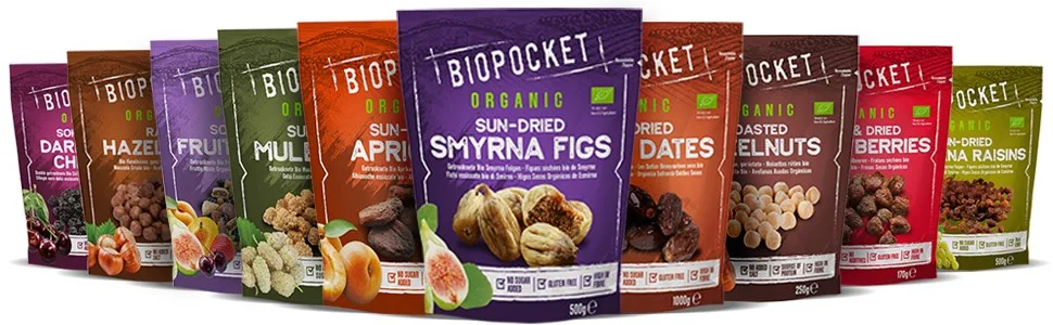 Biopocket Organic Raw Hazelnuts 3 x 250 g - raw hazelnut, roasted hazelnut, hazelnut, organic hazelnut, organic roasted hazelnut, food to live