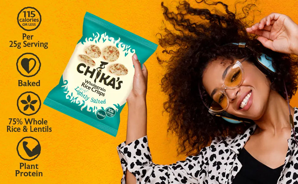 CHIKA'S - Hand Cooked Lightly Salted Plantain Crisps - Healthy & Nutritious Vegan Snack - 12 x 35g - Chika