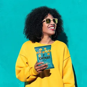 CHIKA'S - Hand Cooked Lightly Salted Plantain Crisps - Healthy & Nutritious Vegan Snack - 12 x 35g - Plantain