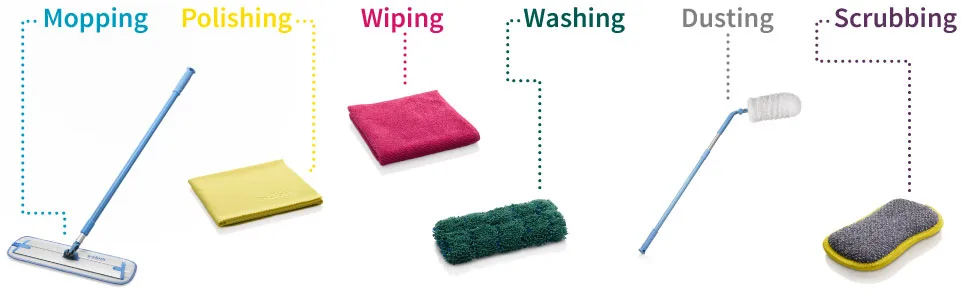 e-cloth Aqua Spray Deep Clean Mop Blue 1.5m - E-Cloth, dusting, cleaning, mop, floor cleaning, window cleaning, method, glass cleaning