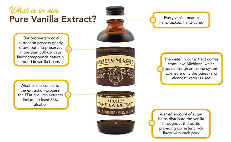 Nielsen Massey Pure Vanilla Extract 60ml - product information 2